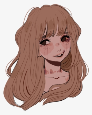 Clip Art Free Bangs Drawing Realistic - Dibujos De Momo Kawaii #1574276