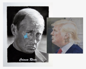 Crimea River Vladamir Putin Donald J Trump 2016 - Colored Pencil #1574578