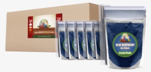 30 Pack Case Blue Raspberry Snack Packs - Dill #1574680