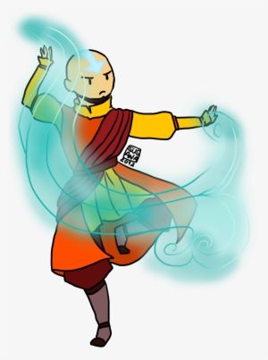 Fire Aang Avatar Water Earth Atla Nick Air Legend Of - Earth Fire Water Avatar Png #1575412