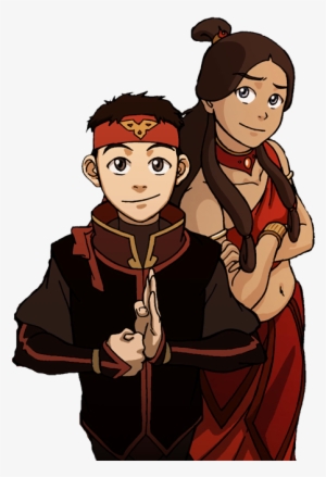 Also I Made An Aang And Katara's Png From The Cover - Katara #1575460