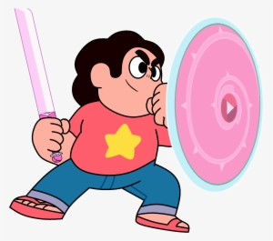 No Caption Provided No Caption Provided - Steven Universe With Shield #1575501