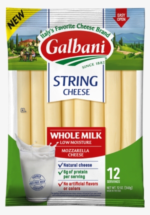 Whole Milk Mozzarella String Cheese - Galbani Mozzarella String Cheese #1575602