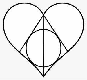 How To Set Use Deathly Hallows Heart Clipart #1577004