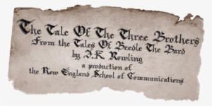 Harry Potter The Three Brothers Pages #1577090