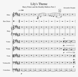 Lily's Theme Sheet Music Composed By Alexandre Desplat - Harry Potter Lilys Theme Nuotit #1577118