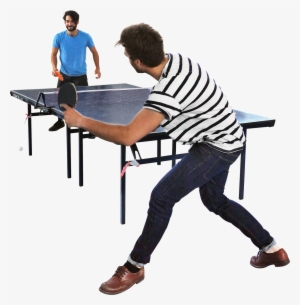 Clipart Resolution 1375*1400 - People Playing Table Tennis #1577370