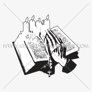 Pray With Bible - Printed T-shirt #1577423