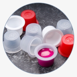 Traditional Tattoo Ink Cups - Plastic #1577482