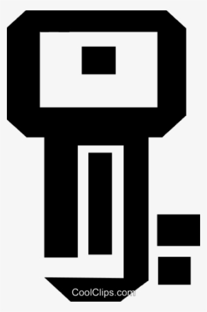 Thick Black Line Skeleton Key Royalty Free Vector Clip - Sign #1578830