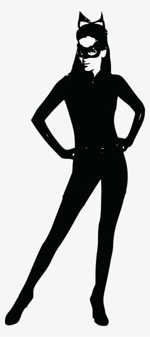 Free Clipart Of A Woman In A Cat Suit #1578904