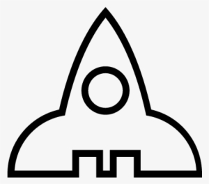 Rocket Outlined Space Ship Vector - Rocket #1581312