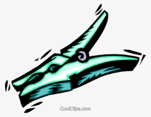 Clothes Peg Royalty Free Vector Clip Art Illustration #1581760