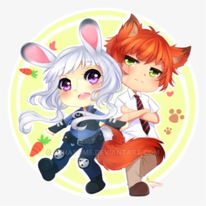 Zootopia Judy Chibi Png Svg Transparent Library - Nick X Judy Chibi #1581963