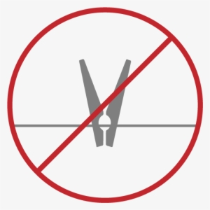 Do Not Use Clothespins To Hang And Dry - No Hug #1582004