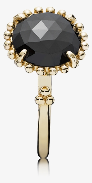 Shining Star, Black Spinel - Pandora Shining Star Ring #1582319