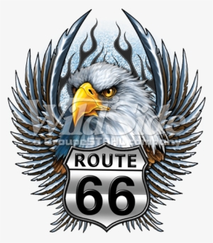 Rt66 Eagle Head Wings - Route 66 Eagle Logos #1582427