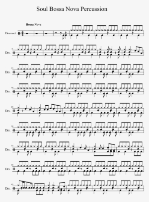 Soul Bossa Nova Percussion Sheet Music 1 Of 2 Pages - Document #1582524