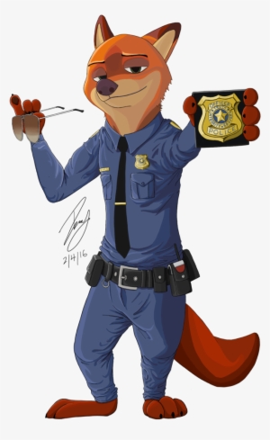 Nick Wilde On Twitter - Nick Wilde Police Officer #1582595