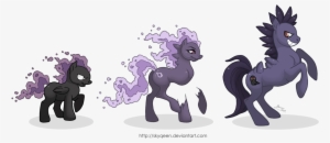 Mysweetqueen, Evolution Chart, Gastly, Gengar, Haunter, - Pokemon My Little Pony #1582623