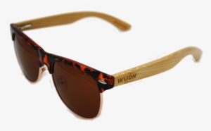 Women's Tortoise Frame, Retroshade Bamboo Sunglasses #1582713