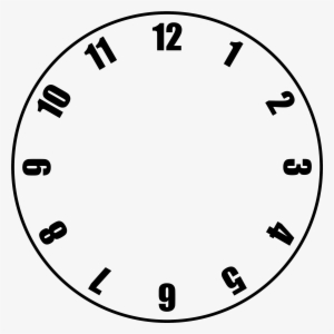 Vector Clocks Human Hand - Blank Clock Template #1582769