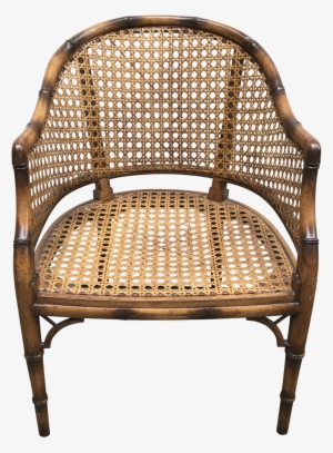 Faux Bamboo With Caning Accent Chair - Chair #1583472
