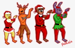 Jpg Library Download Say Theme By Tobiuchiha On Deviantart - Fnaf Christmas Fanart #1584147
