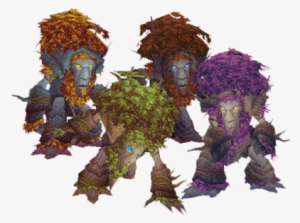 The Troll, Tauren, Worgen, And Night Elf Tree Forms - Mythology #1584198
