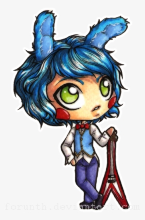 Fnaf Chibis - Chibi Human Toy Bonnie #1584373