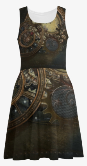 Painting Steampunk Clocks And Gears Atalanta Sundress #1584819