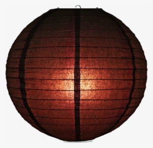 Dark Maroon Round Paper Lanterns - 16" Black Round Paper Lantern (10 Pack) #1585136
