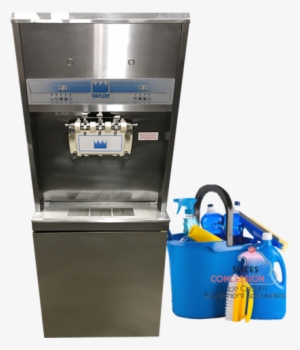 Taylor 8756 Soft Serve Machine With Cleaning Supplies - Ice Cream Soft Serve Machine Cleaning #1585291