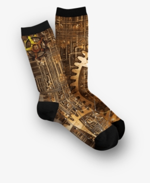 Steampunk Gears Socks - Steampunk Tiger Composition Notebook, Narrow Ruled #1585589
