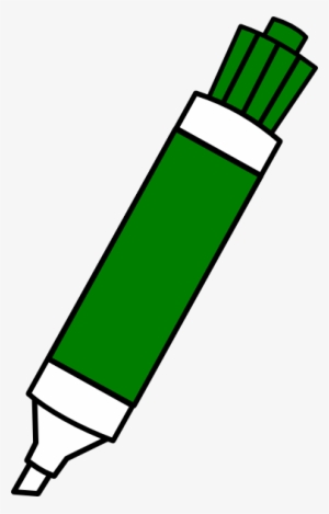 Green Dry Erase Marker Art At Clker - Marker Clip Art #1585901