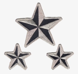 Nautical Stars Reflective Embroidered Patch - Star Patches Transparent #1585930
