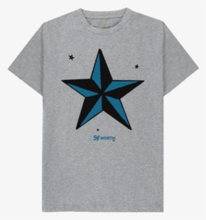 Athletic Grey Sailor Jerry Nautical Star - Traditional Nautical Star Tattoo #1586027