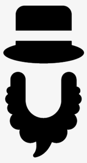 Beard And Hat Vector - Abraham Lincoln Hat And Beard Png #1587134