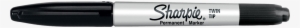 Marker Sharpie Twin Tip Black #1587164