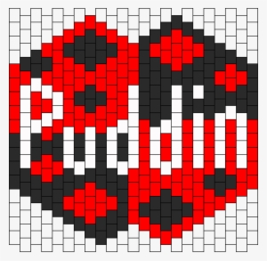 Harley Quinn Puddin Mask - Harley Quinn Perler Bead Patterns #1587585