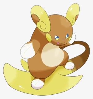 Pokemon Alolan-raichu Is A Fictional Character Of Humans - Raichu Riding On Tail #1587726