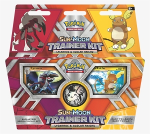 Sun And Moon Trainer Kit Lycanroc & Alolan Raichu - Pokemon Tcg Sun And Moon Trainer Kit #1588026