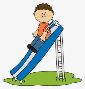 Optimized - Play On The Slide Clipart #1588047