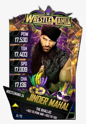 Jindermahal S4 19 Wrestlemania34 - Wwe Supercard Wrestlemania 34 Cards #1588118