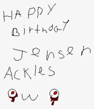 Happy Birthday Jensen Ackles - Handwriting #1588765