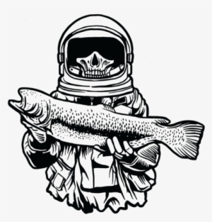 Astronaut Fishing Gothic T - Fish Design In Shirt #1588913