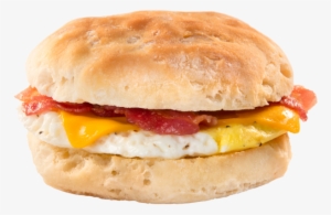 Bacon, Egg & Cheddar Cheese On A Biscuit From Honey - Egg And Bacon On A Bun #1589904