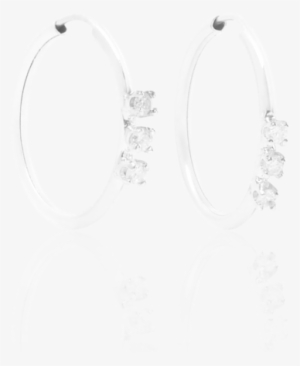 Hula Hoop Earring - Loren Stewart - 10-karat Gold Diamond Hoop Earrings #1589921