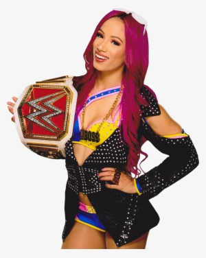 En El Día De Ayer, Sasha Banks Pudo Vencer A Alex Bliss - Sasha Banks Raw Womens Champion Png #1590964