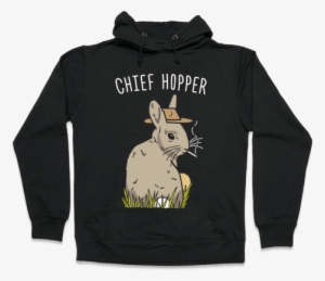Chief Hopper Parody Hooded Sweatshirt - Funniest Softball Sweatshirts #1591052